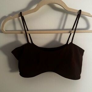 Women's Brown Contour Sports Bra
